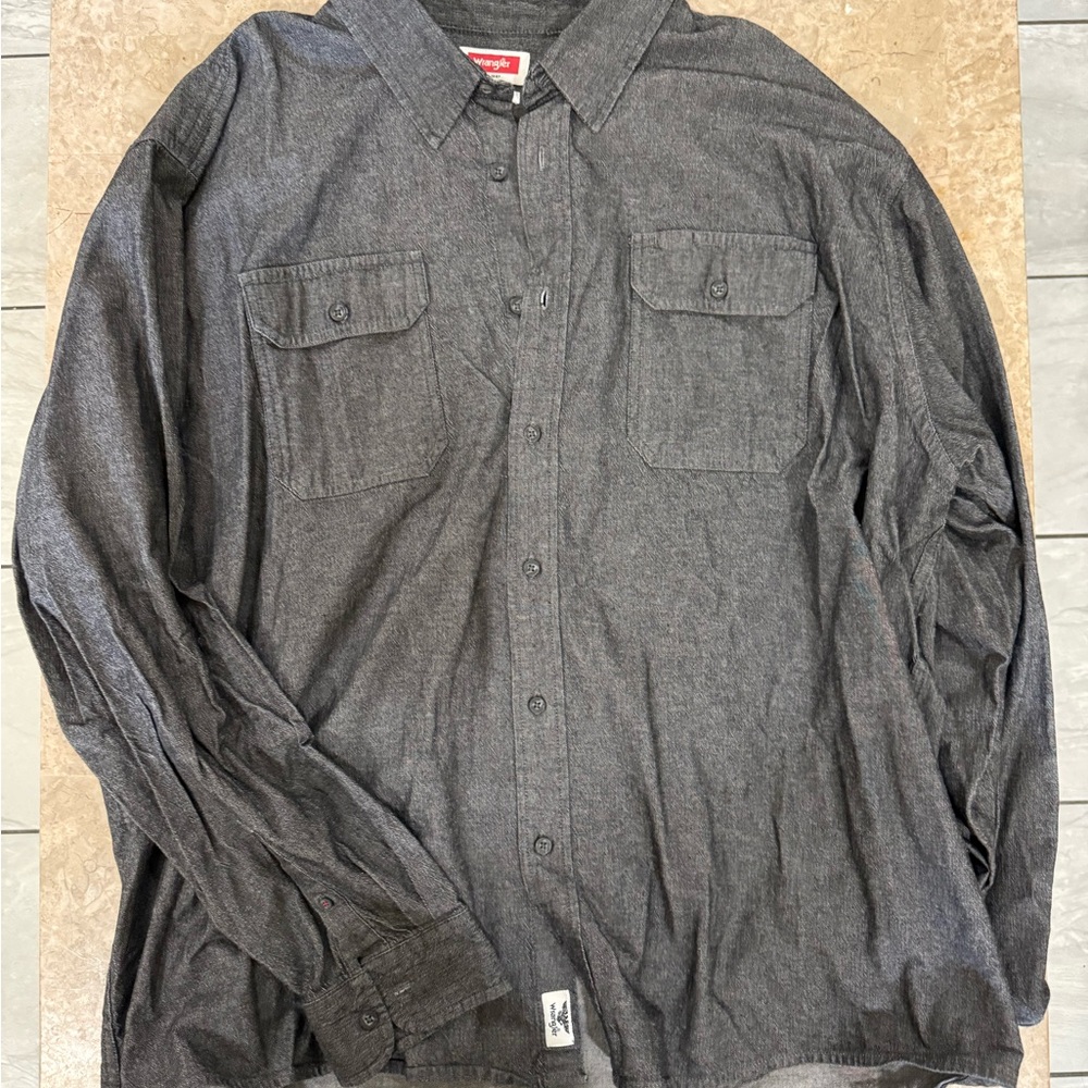 Wrangler Charcoal Casual Shirt